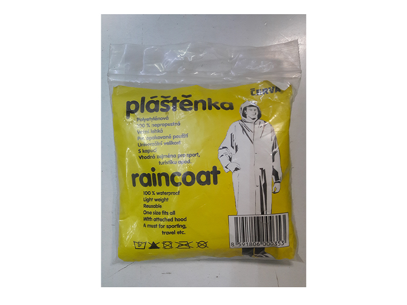 Kišna kabanica za jednu upotrebu